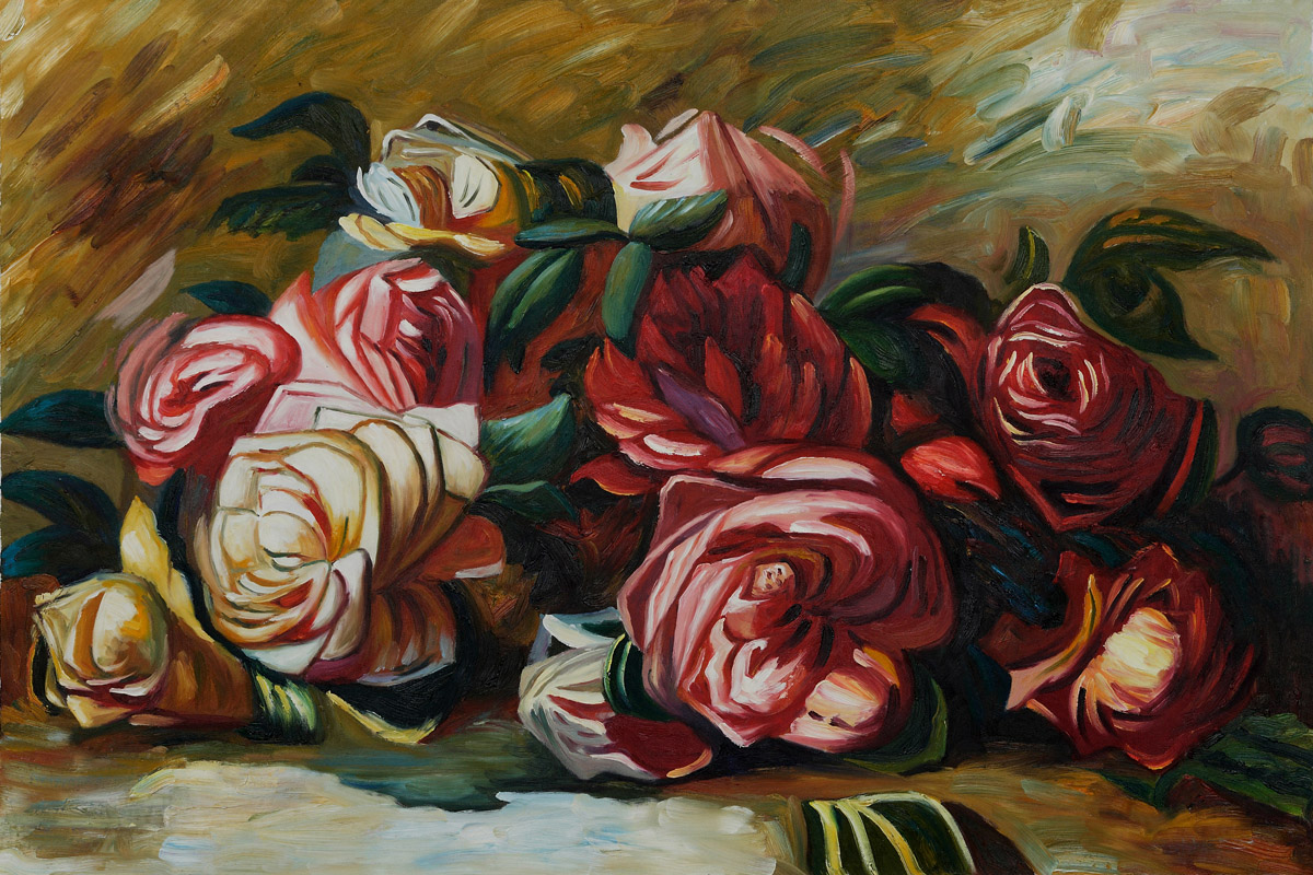 Discarded Roses - Pierre Auguste Renoir Painting